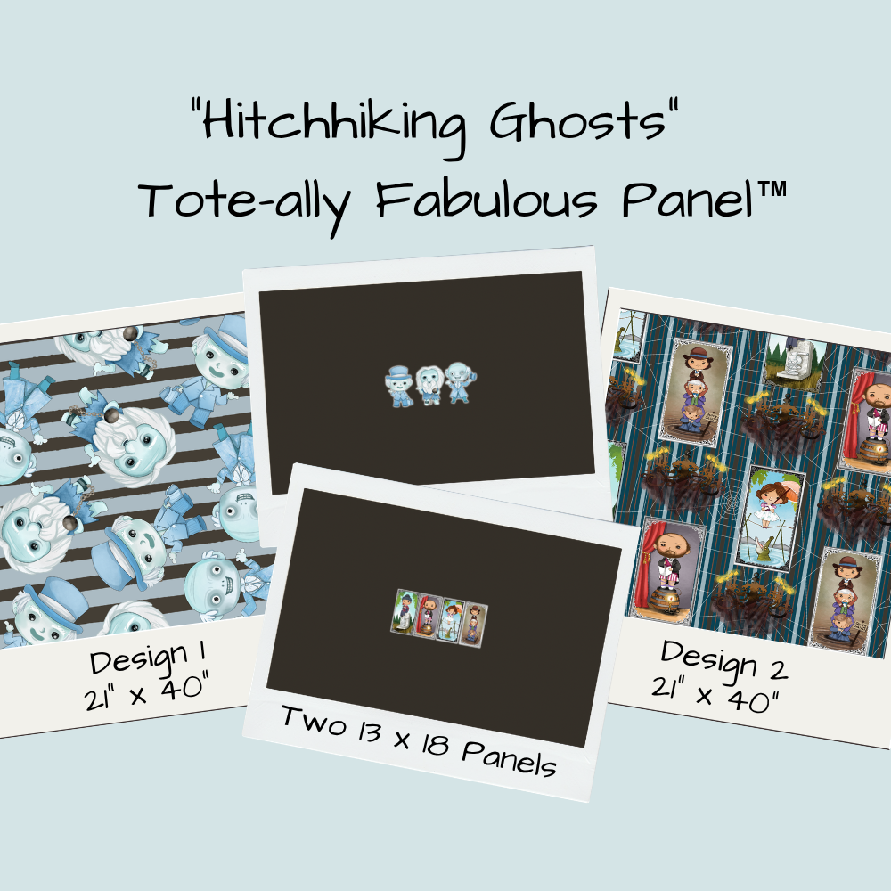 Hitchhiking Ghosts Tote-Ally Fabulous Panel (pre-order)