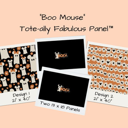Boo Mouse Tote-Ally Fabulous Panel (pre-order)