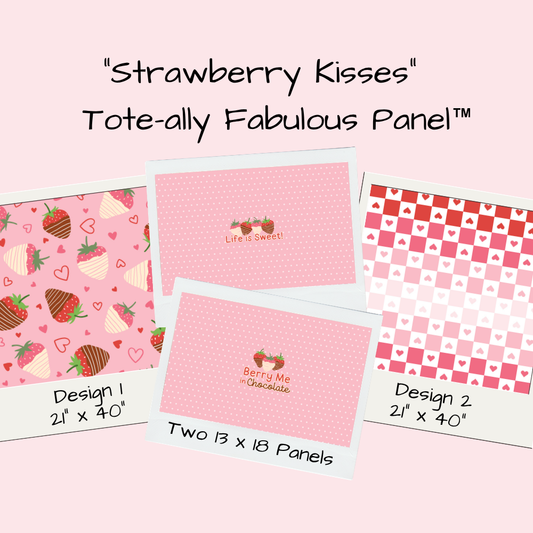 Strawberry Kisses Tote-Ally Fabulous Panel (pre-order)