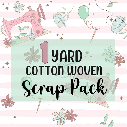 1 Yard (Cotton Woven) Scrap Pack - SMALL CUTS (Retail)