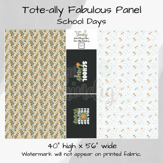 School Days Tote-Ally Fabulous Panel (retail)