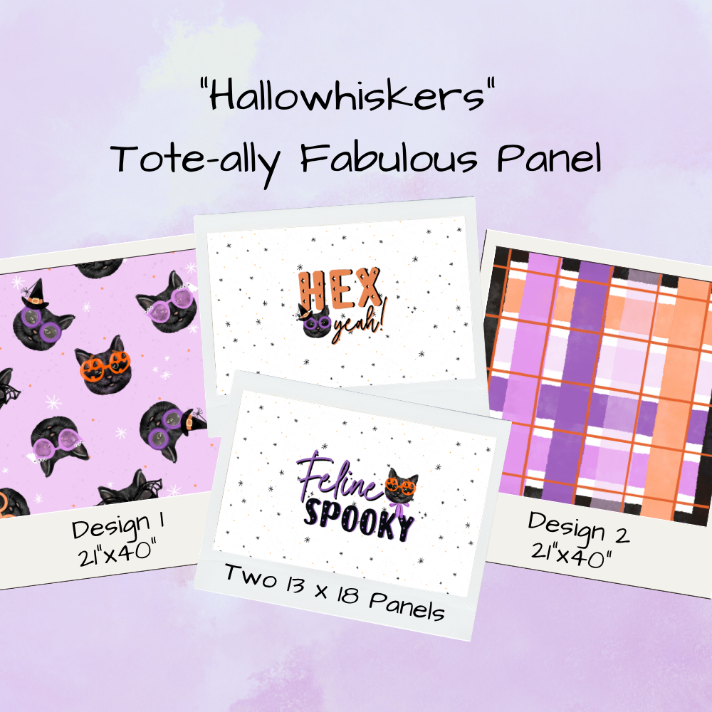 Hallowhiskers Tote-Ally Fabulous Panel (pre-order)