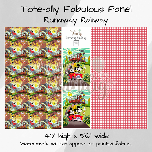 Runaway Railway Tote-Ally Fabulous Panel (retail)