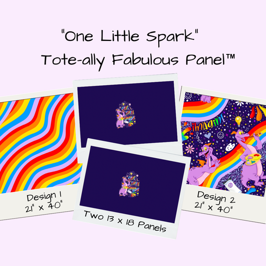 One Little Spark Tote-Ally Fabulous Panel (pre-order)