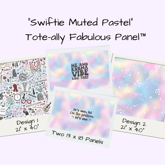 Swiftie Muted Pastel Tote-Ally Fabulous Panel (pre-order)