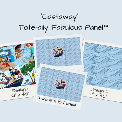 Castaway Tote-Ally Fabulous Panel (pre-order)