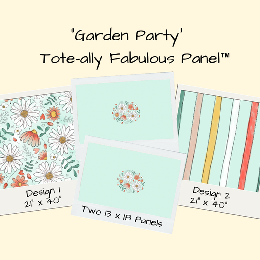 Garden Party Tote-Ally Fabulous Panel (pre-order)