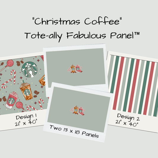 Christmas Coffee Tote-Ally Fabulous Panel (pre-order)