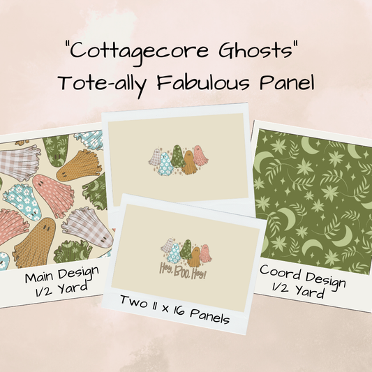 Cottagecore Ghosts Tote-Ally Fabulous Panel (retail)