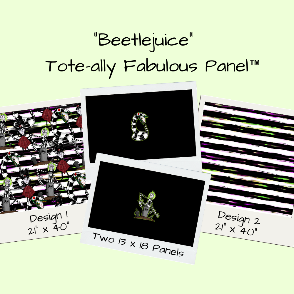 Beetlejuice Tote-Ally Fabulous Panel (pre-order)