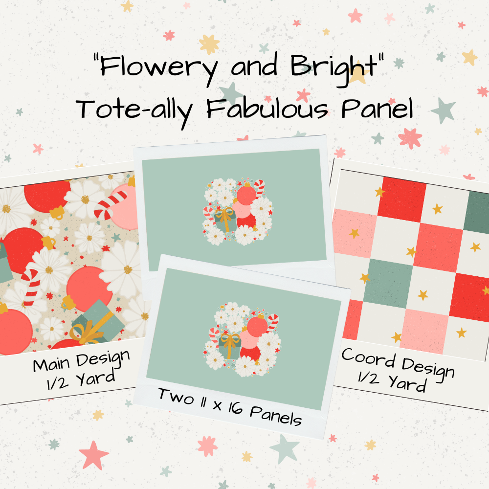 Flowery and Bright Tote-Ally Fabulous Panel (retail)