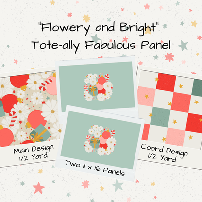 Flowery and Bright Tote-Ally Fabulous Panel (retail)