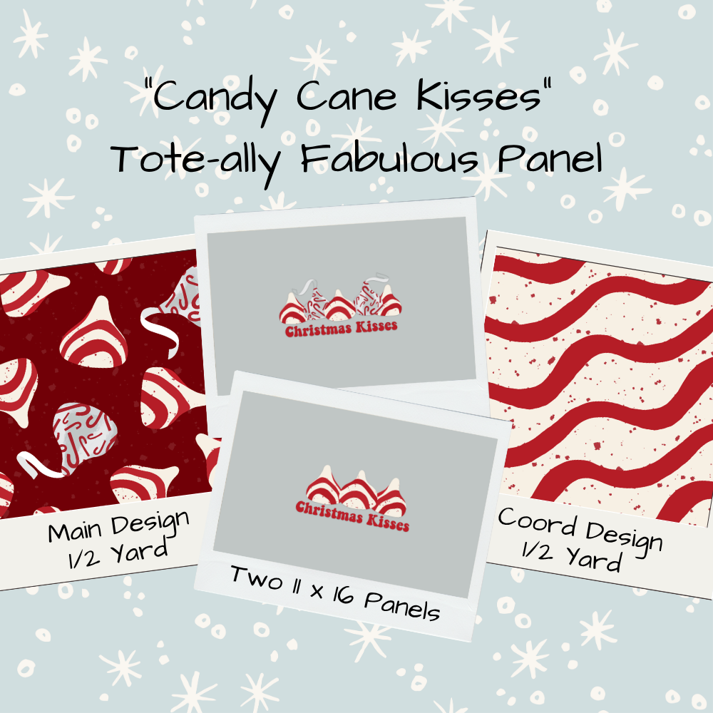 Candy Cane Kisses Tote-Ally Fabulous Panel (retail)
