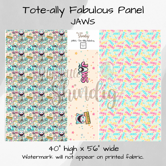 JAWS Tote-Ally Fabulous Panel (pre-order)