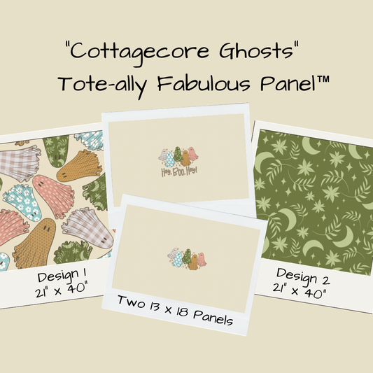 Cottagecore Ghosts Tote-Ally Fabulous Panel (pre-order)