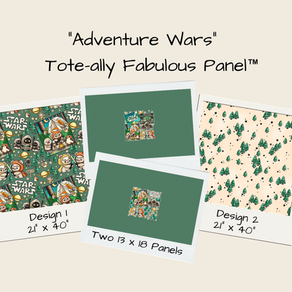 Adventure Wars Tote-Ally Fabulous Panel (pre-order)