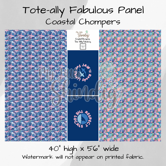 Coastal Chompers Tote-Ally Fabulous Panel (retail)