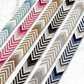 Stacked Chevron Webbing - Navy/Tan/White (retail)