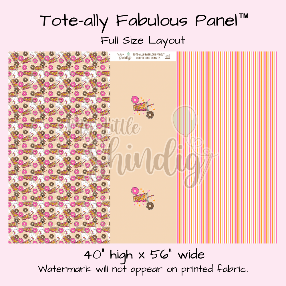 Coffee + Donuts Tote-Ally Fabulous Panel (pre-order)