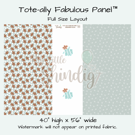 Snowmen Cocoa Tote-Ally Fabulous Panel (pre-order)