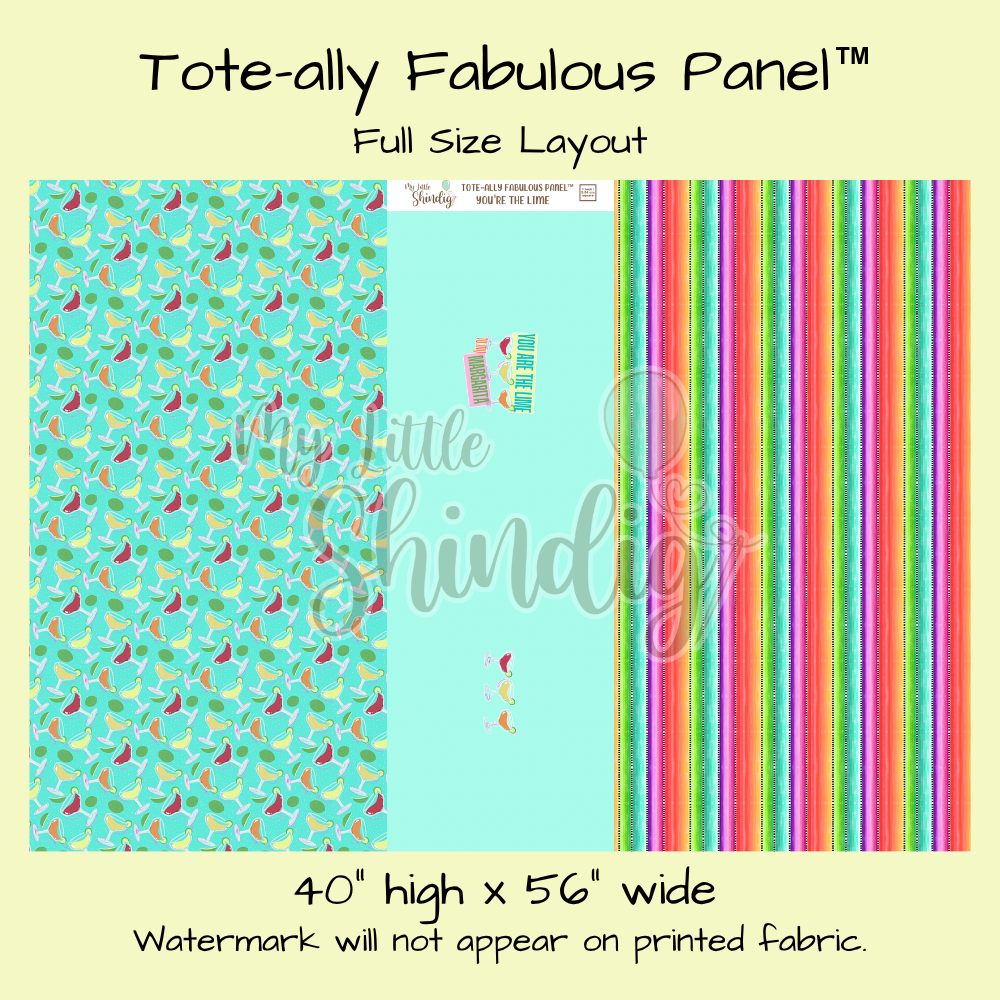 You're The Lime Tote-Ally Fabulous Panel (pre-order)