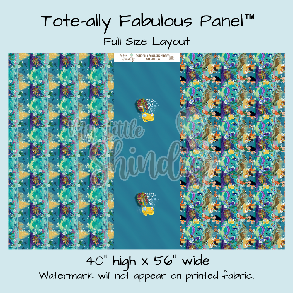 Atlantica Tote-Ally Fabulous Panel (pre-order)