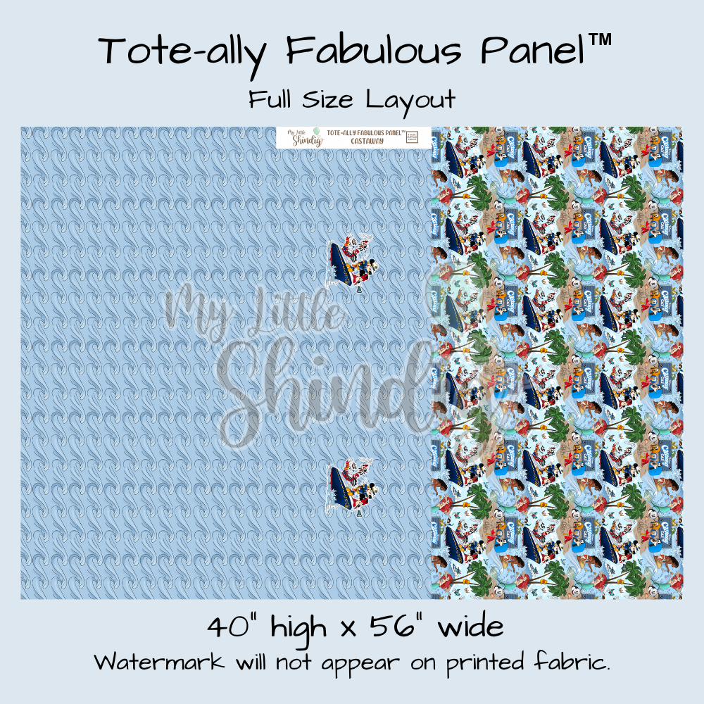 Castaway Tote-Ally Fabulous Panel (pre-order)