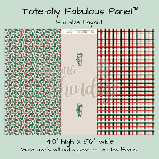 Holly Mouse Tote-Ally Fabulous Panel (pre-order)