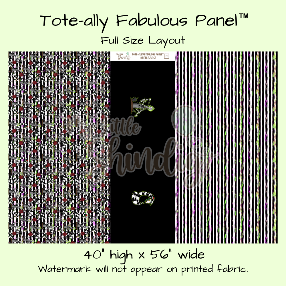 Beetlejuice Tote-Ally Fabulous Panel (pre-order)