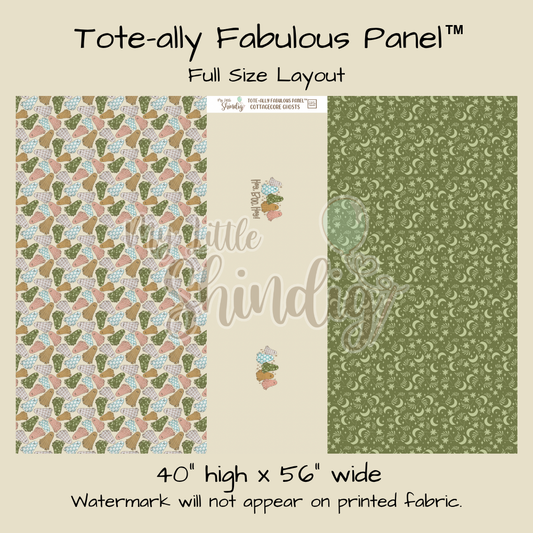 Cottagecore Ghosts Tote-Ally Fabulous Panel (pre-order)