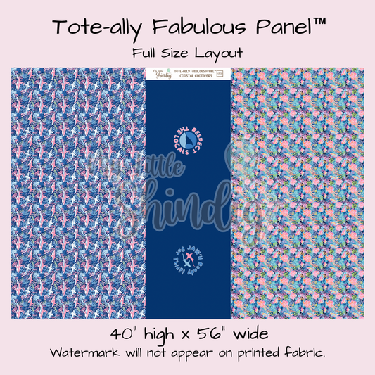 Coastal Chompers Tote-Ally Fabulous Panel (pre-order)