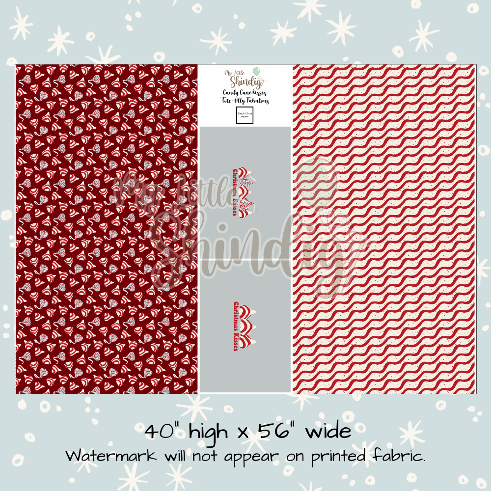 Candy Cane Kisses Tote-Ally Fabulous Panel (retail)