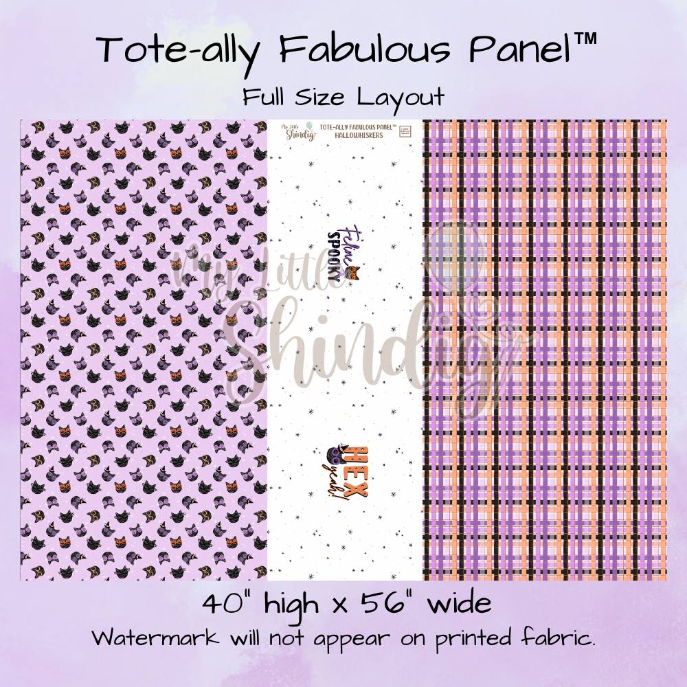 Hallowhiskers Tote-Ally Fabulous Panel (pre-order)