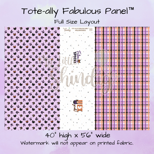 Hallowhiskers Tote-Ally Fabulous Panel (pre-order)