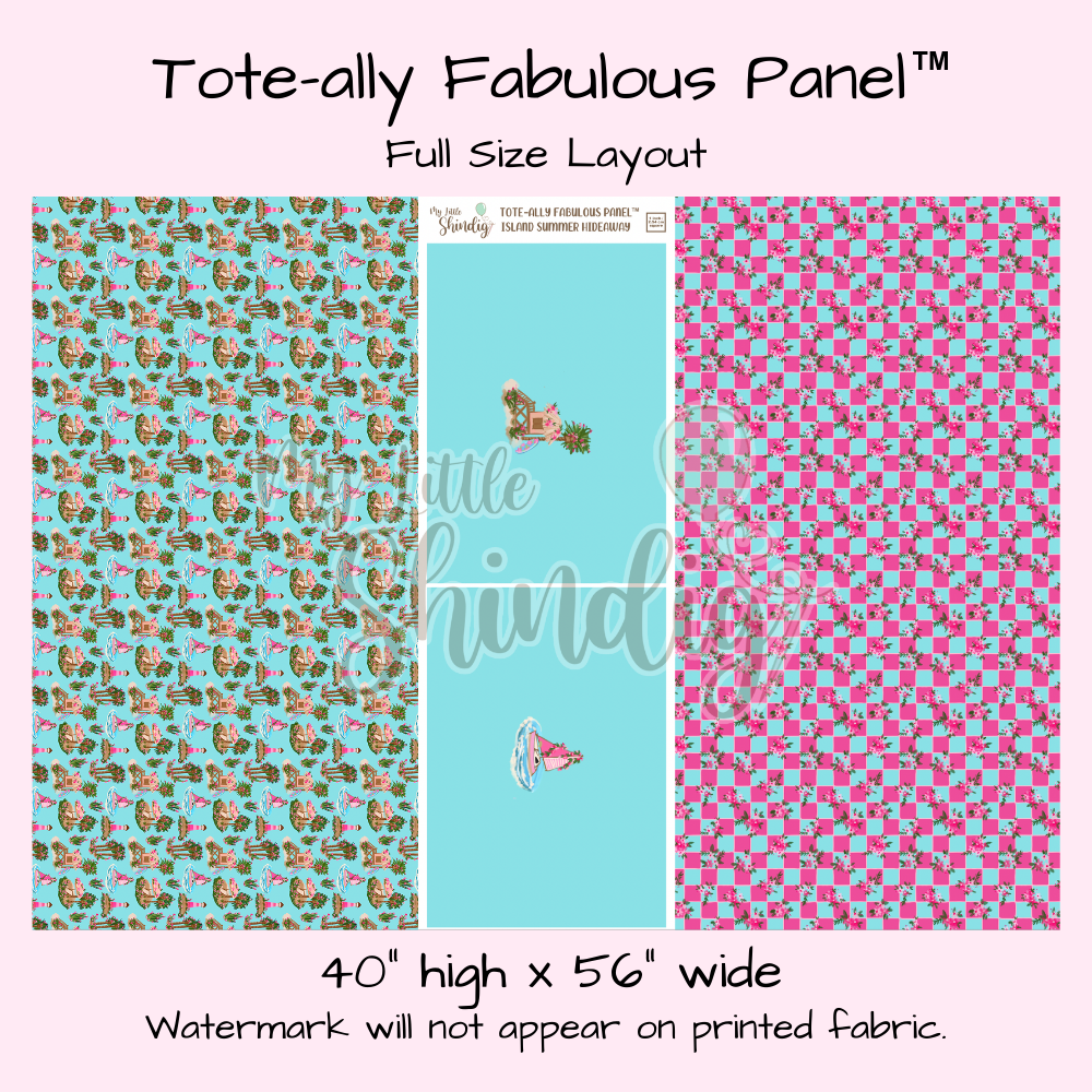 Island Summer Getaway Tote-Ally Fabulous Panel (retail)