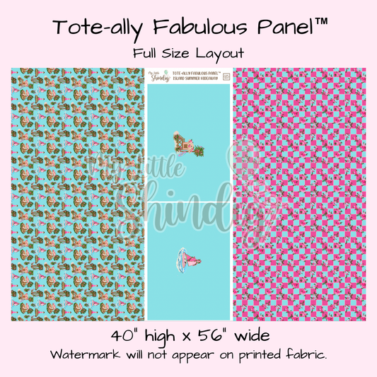 Island Summer Getaway Tote-Ally Fabulous Panel (retail)