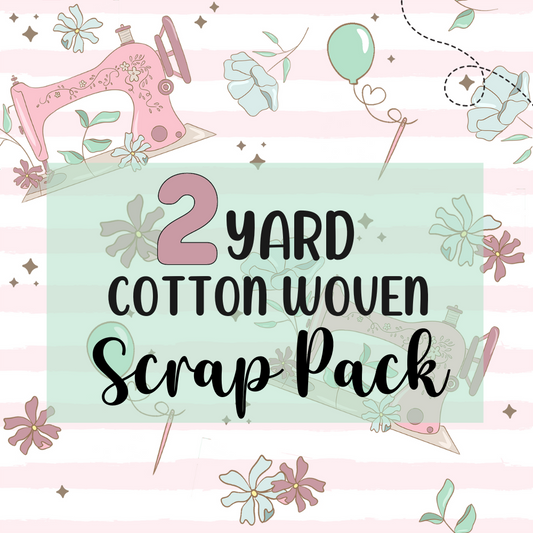 2 Yard (Cotton Woven) Scrap Pack (Retail)