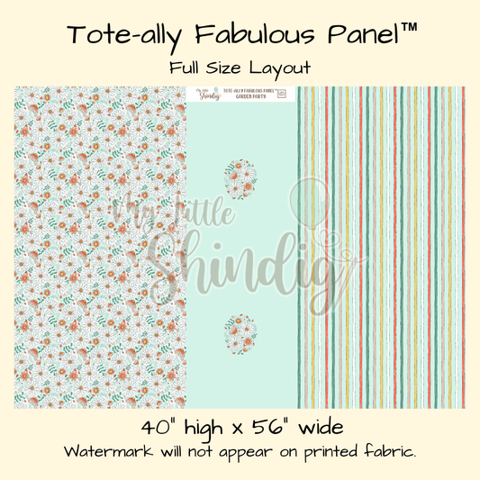 Garden Party Tote-Ally Fabulous Panel (pre-order)
