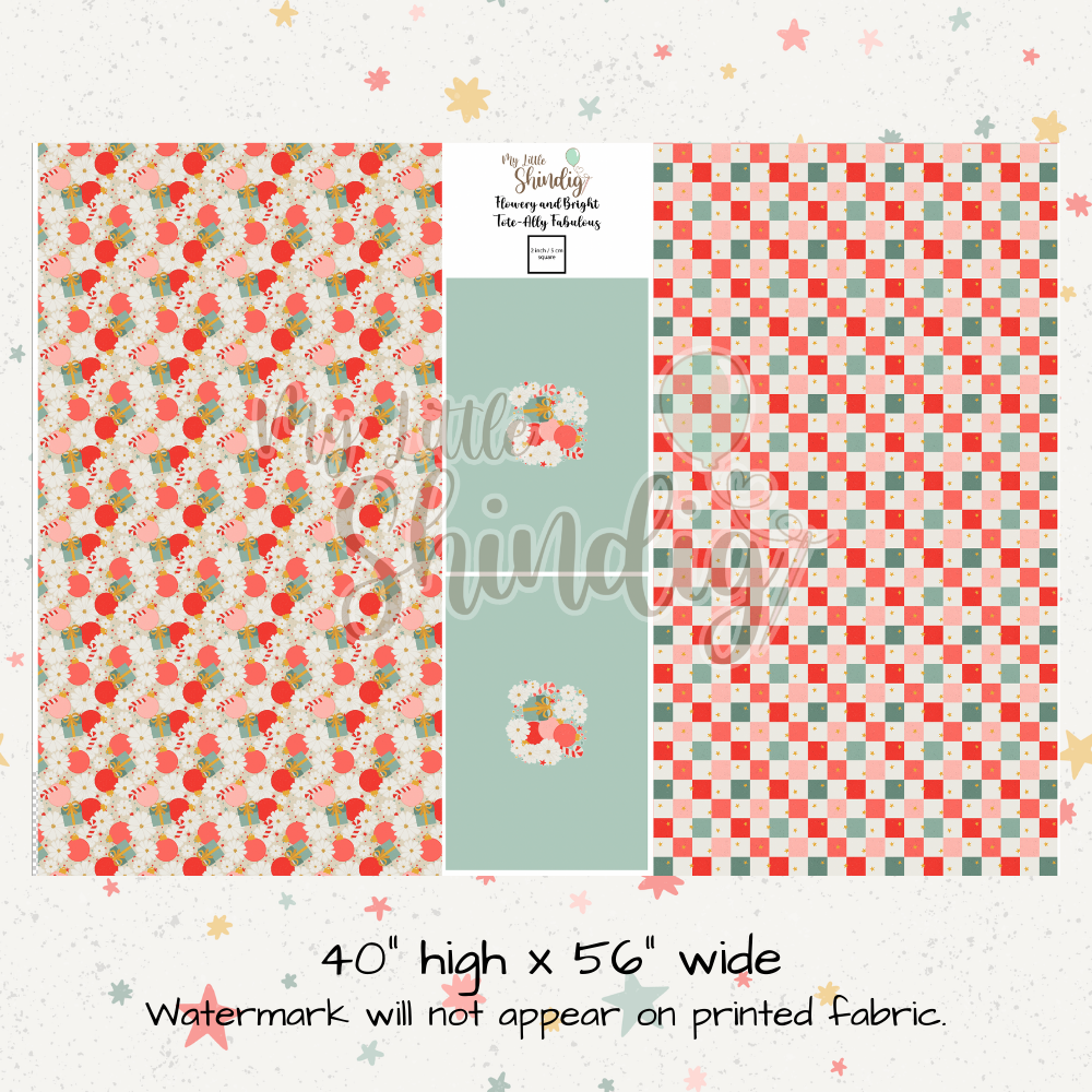 Flowery and Bright Tote-Ally Fabulous Panel (retail)