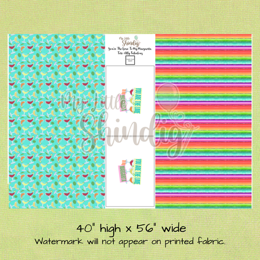 You're The Lime To My Margarita Tote-Ally Fabulous Panel (retail)