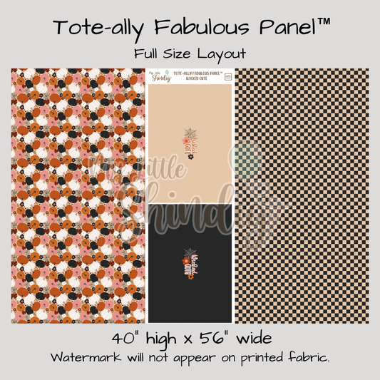 Wicked Cute Tote-Ally Fabulous Panel (retail)