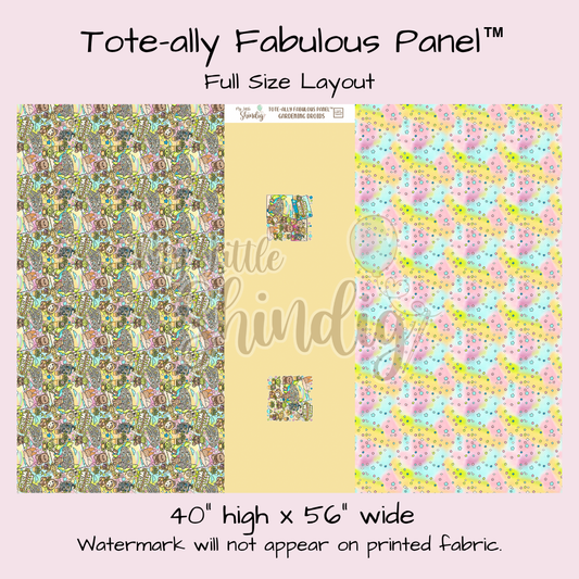 Gardening Droids Tote-Ally Fabulous Panel (pre-order)