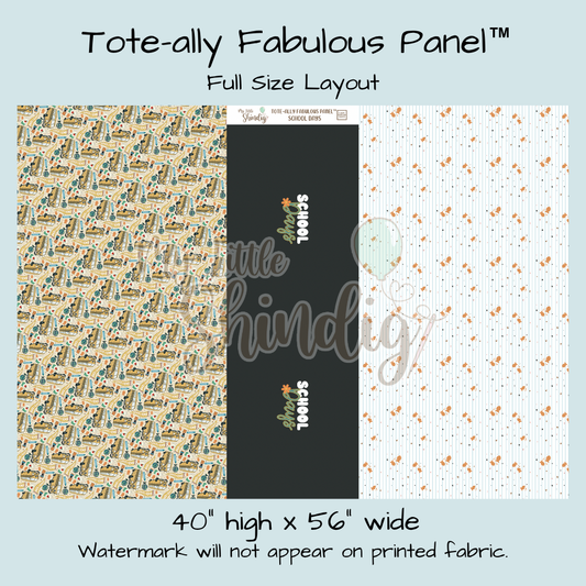 School Days Tote-Ally Fabulous Panel (pre-order)