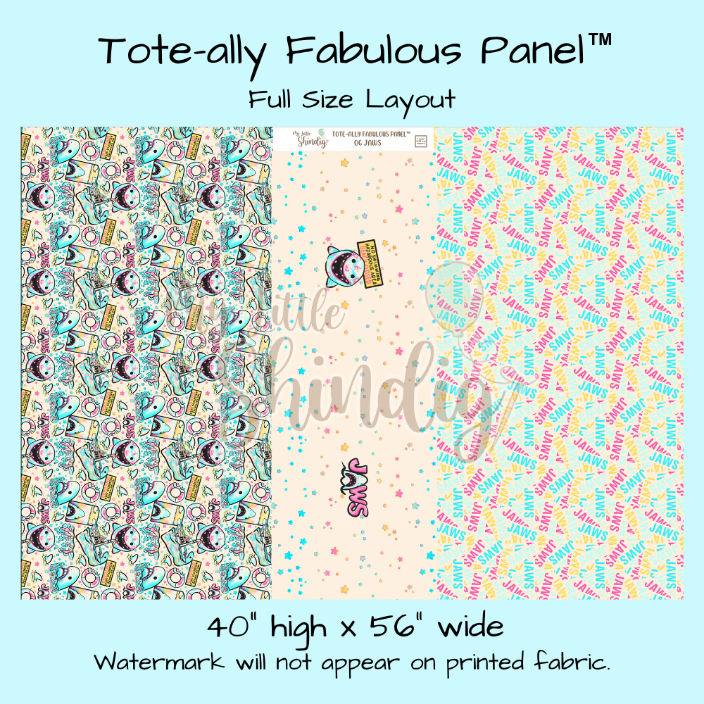 OG JAWS Tote-Ally Fabulous Panel (retail)