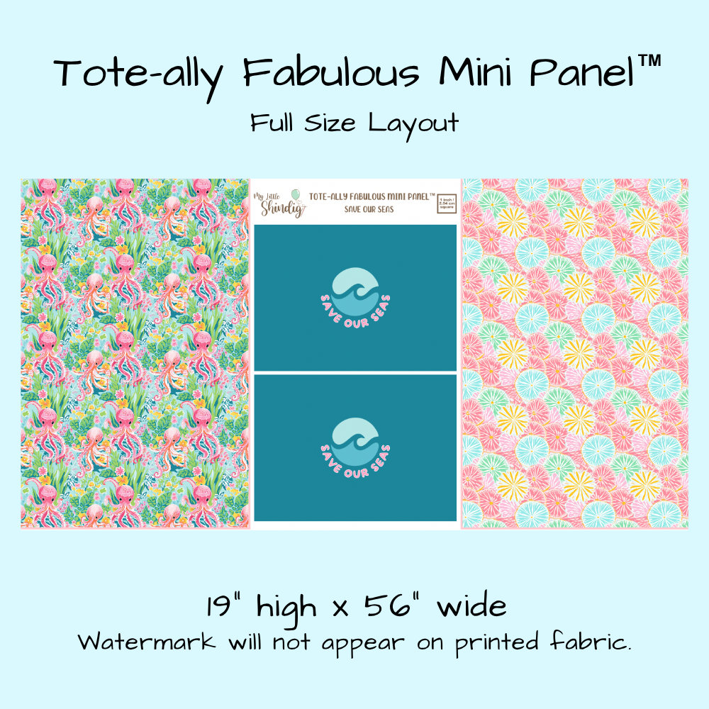 Save Our Seas Tote-Ally Fabulous Mini Panel (retail)