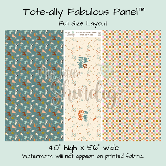 Paws & Petals Tote-Ally Fabulous Panel (retail)