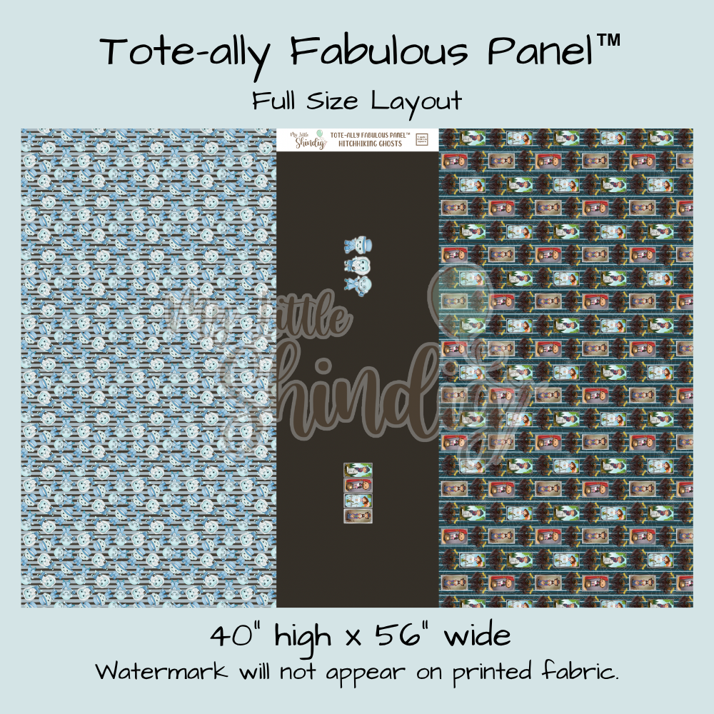 Hitchhiking Ghosts Tote-Ally Fabulous Panel (pre-order)