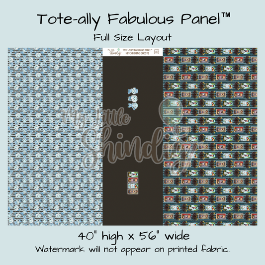 Hitchhiking Ghosts Tote-Ally Fabulous Panel (pre-order)