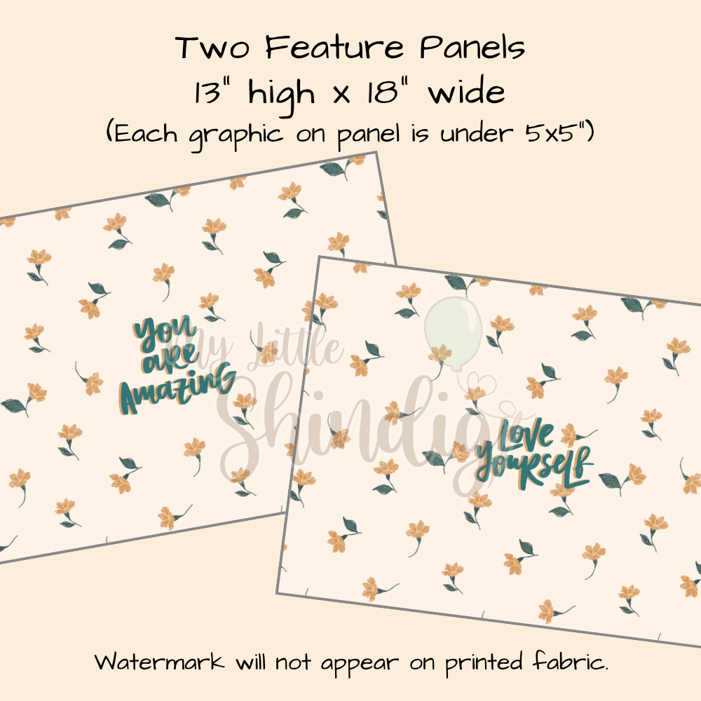 Crayon Floral Tote-Ally Fabulous Panel (pre-order)