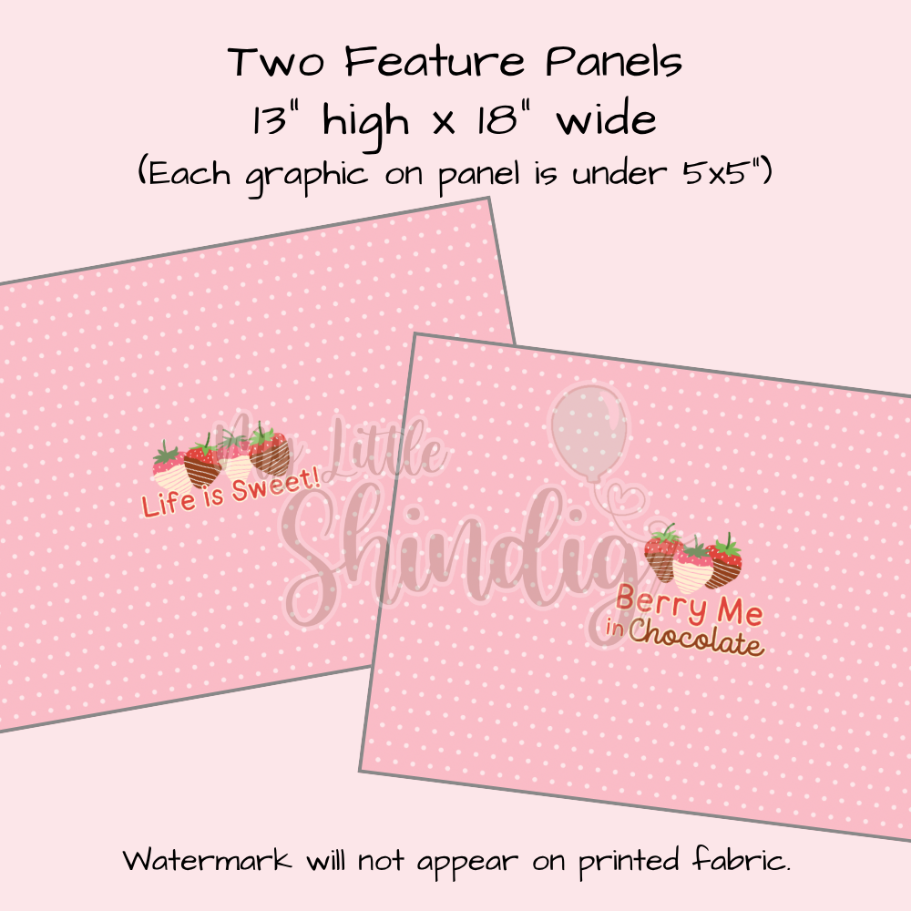 Strawberry Kisses Tote-Ally Fabulous Panel (pre-order)